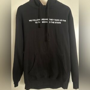 Black Hoodie with Inspirational Text